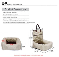Travel Dog Car Seats for Small Medium Dogs Removable - PeticaDeals