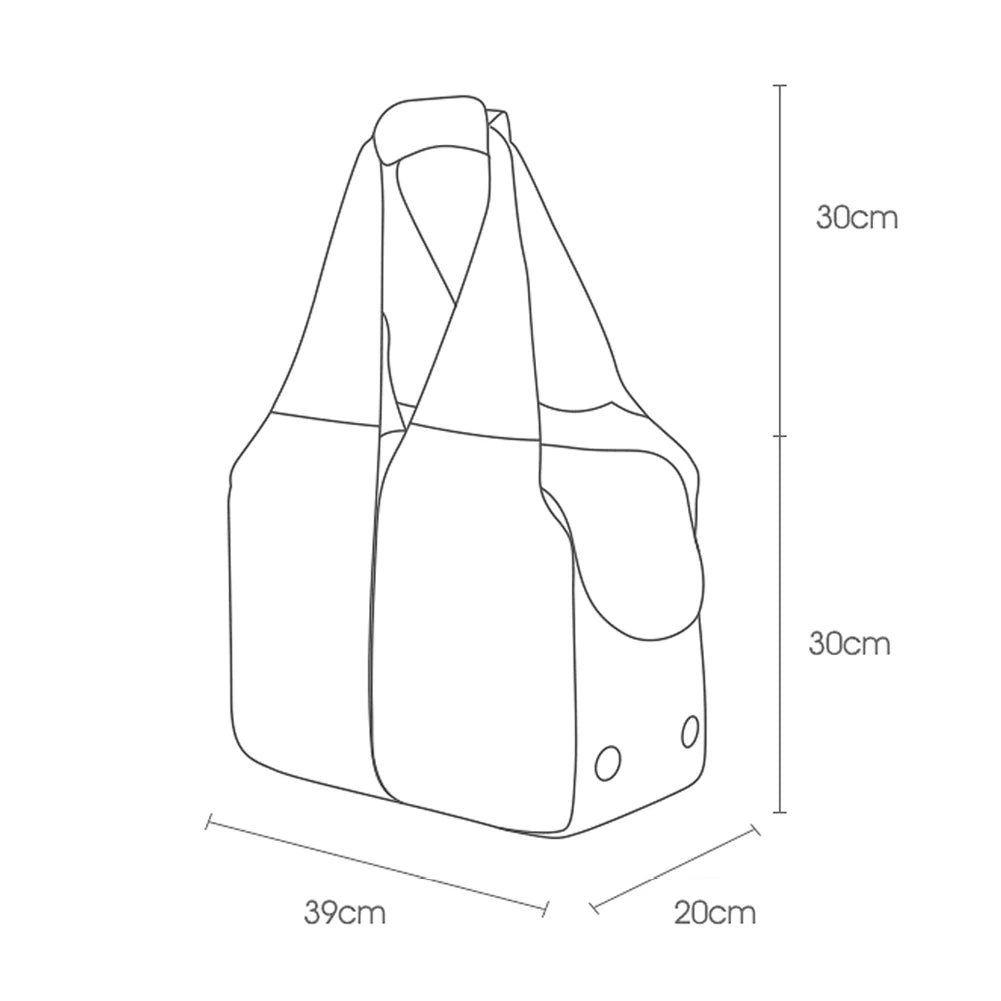 Travel Shoulder Carrying Bag Waterproof Folding Pet Carrier - PeticaDeals