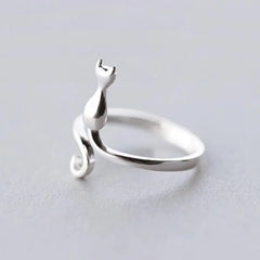 Trendy Cute Rings Silver Color for Women Adjustable - PeticaDeals