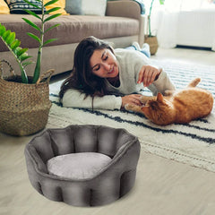 Ultra Soft Cat Small Dogs Bed Comfortable Washable Detachable Anti-slip Waterproof - PeticaDeals