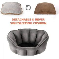 Ultra Soft Cat Small Dogs Bed Comfortable Washable Detachable Anti-slip Waterproof - PeticaDeals