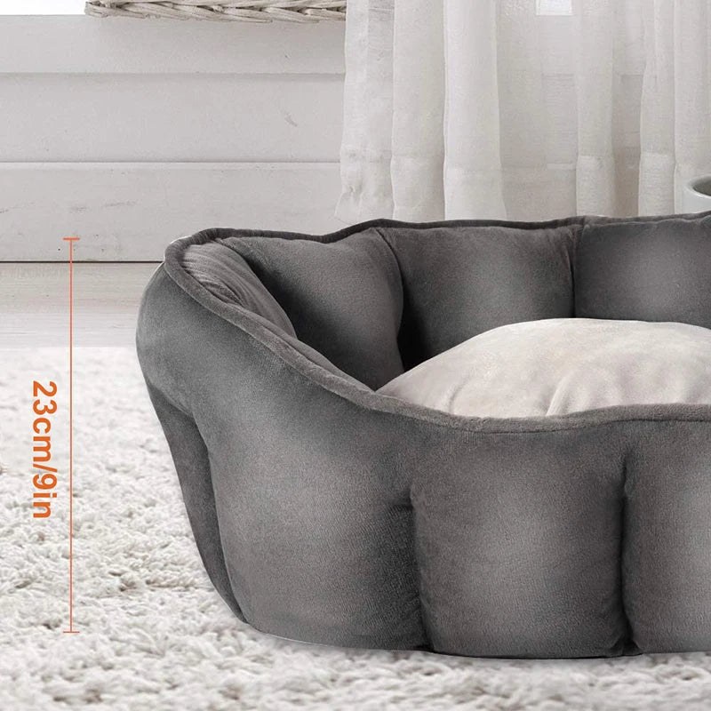 Ultra Soft Cat Small Dogs Bed Comfortable Washable Detachable Anti-slip Waterproof - PeticaDeals