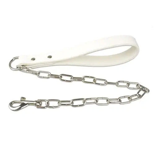 Walking Lead Rope Harness Leashes With Leather Handle Durable Dog Chain Leash Small Large Dogs - PeticaDeals