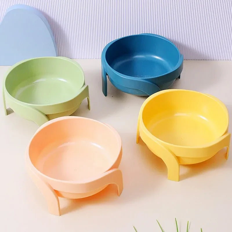 Washable Food Container Water Bowl Plastic Cat Dog Bowls - PeticaDeals