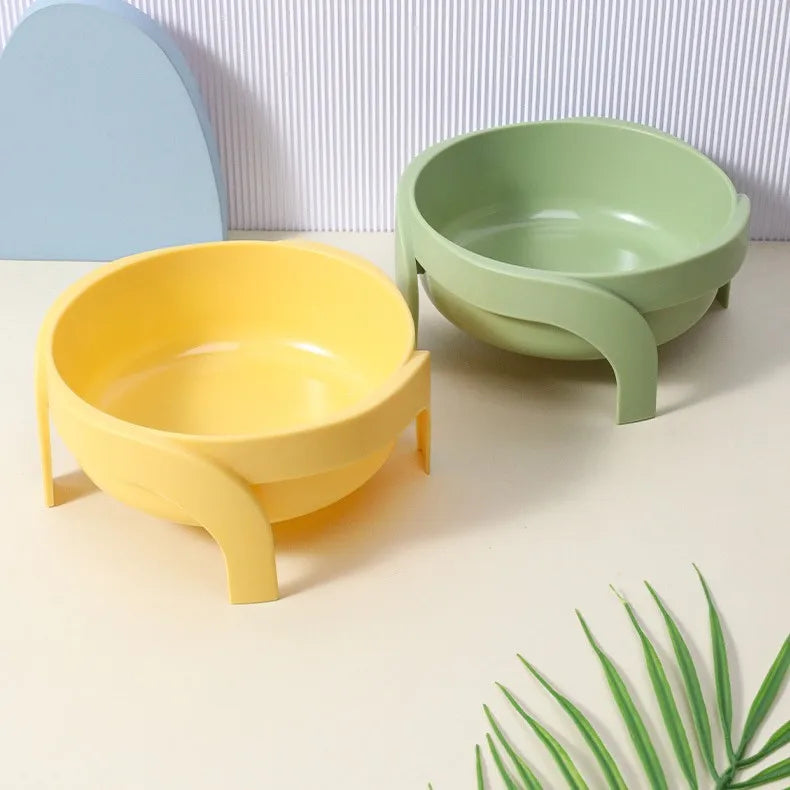Washable Food Container Water Bowl Plastic Cat Dog Bowls - PeticaDeals