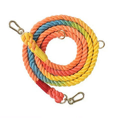 Wind Leather Hand Woven Dog Collar Leash Soft And Comfortable Pet Leash Adjustable Dog - PeticaDeals