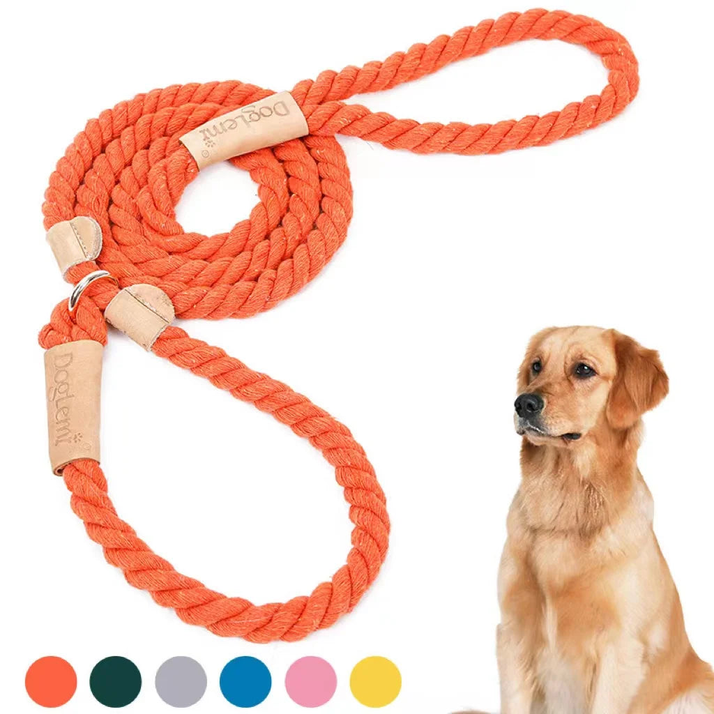 Wind Leather Hand Woven Dog Collar Leash Soft And Comfortable Pet Leash Adjustable Dog - PeticaDeals