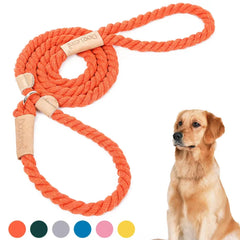 Wind Leather Hand Woven Dog Collar Leash Soft And Comfortable Pet Leash Adjustable Dog - PeticaDeals