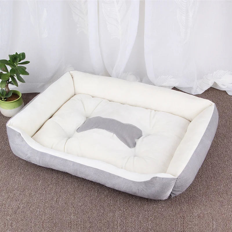 Winter Big Pet Bed Warm Fleece Pet House - PeticaDeals