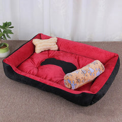 Winter Big Pet Bed Warm Fleece Pet House - PeticaDeals