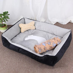 Winter Big Pet Bed Warm Fleece Pet House - PeticaDeals
