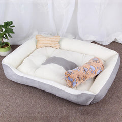 Winter Big Pet Bed Warm Fleece Pet House - PeticaDeals