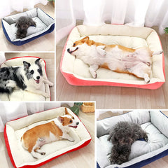 Winter Big Pet Bed Warm Fleece Pet House - PeticaDeals