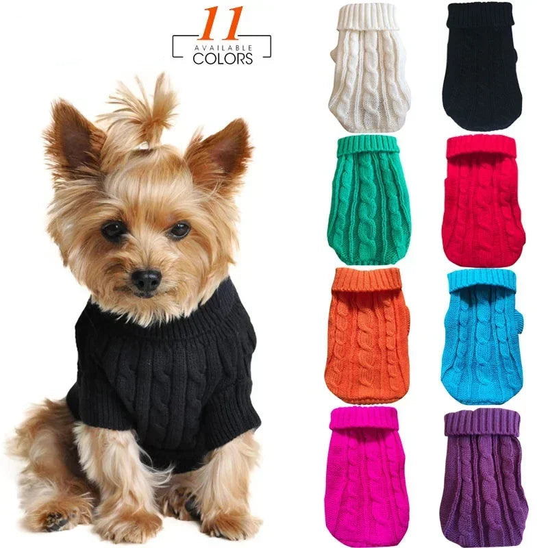 Winter Warm Sweaters For Dogs Small & Cats - PeticaDeals
