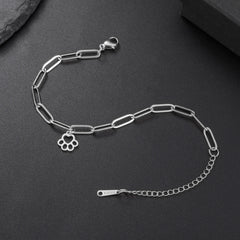 Women's Bracelet Stainless Steel Rectangular Chain Hip Hop Vintage Pendant Jewelry - PeticaDeals