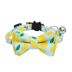 Safety Elastic Bowtie With Bell Small Dog & Cat Collar - PeticaDeals