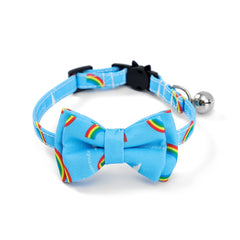 Safety Elastic Bowtie With Bell Small Dog & Cat Collar - PeticaDeals