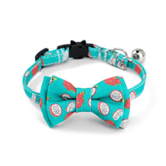 Safety Elastic Bowtie With Bell Small Dog & Cat Collar - PeticaDeals