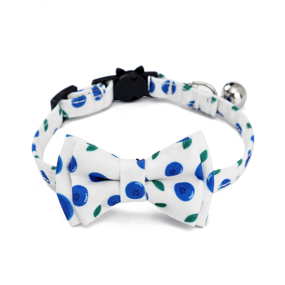 Safety Elastic Bowtie With Bell Small Dog & Cat Collar - PeticaDeals