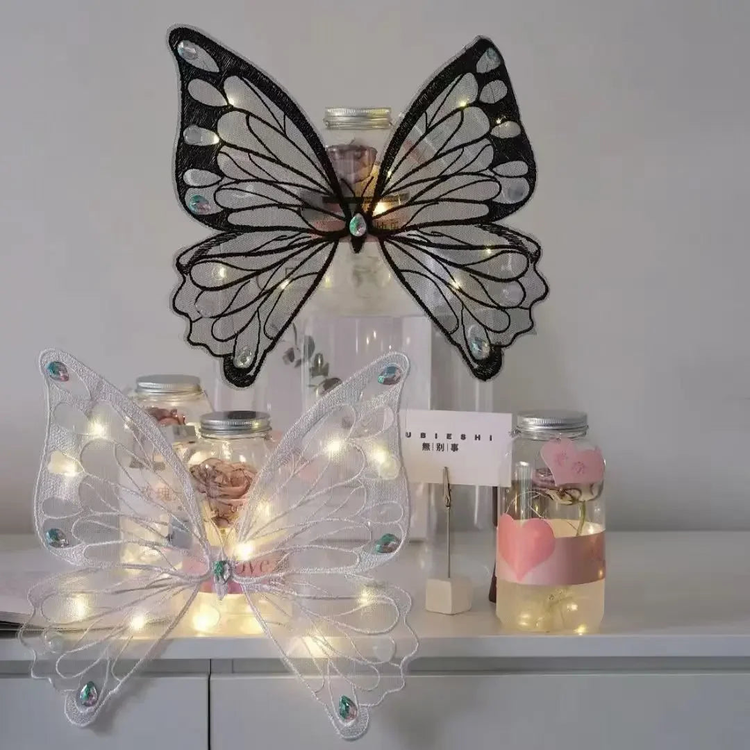 wings glowing butterfly back decoration For Dog & Cats - PeticaDeals