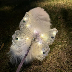 wings glowing butterfly back decoration For Dog & Cats - PeticaDeals